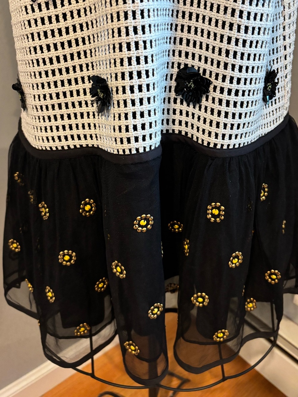 Maeve Sleeveless Embellished Drop-Waist Mini Dress - Picture 6 of 8
